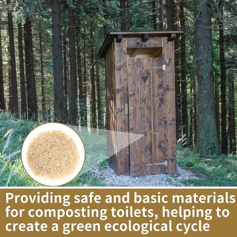 LEIFIDE 5.5 Pounds Composting Toilet All Natural No Chemicals Composting Sawdust for Indoor & Outdoor Organic Compost Toilets, No More Odor in Saudi Arabia