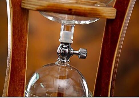 Nispira Iced Coffee Cold Brew Drip Tower Coffee Maker Wooden, 6-8 cup in Saudi Arabia