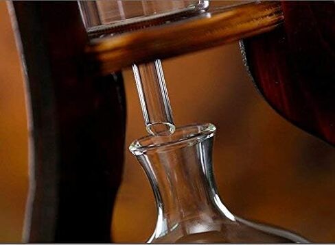 Nispira Iced Coffee Cold Brew Drip Tower Coffee Maker Wooden, 6-8 cup in Saudi Arabia