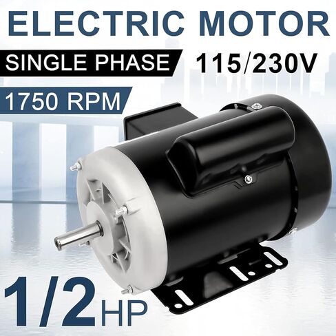 محرك كهربائي 2 HP محرك أحادي الطور 3450 دورة في الدقيقة 56 إطار 5/8 بوصة عمود 115/230 فولت TEFC CW/CCW in Saudi Arabia