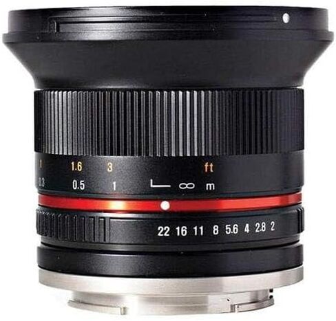 Rokinon RK12M-MFT-SIL 12mm F2.0 عدسات بزاوية واسعة للغاية لكاميرات Olympus/Panasonic Micro 4/3 in Kuwait