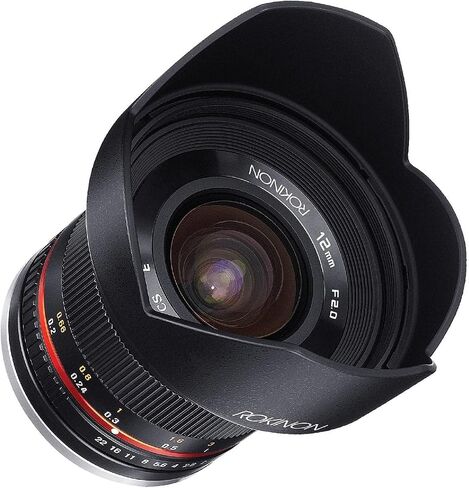 Rokinon RK12M-MFT-SIL 12mm F2.0 عدسات بزاوية واسعة للغاية لكاميرات Olympus/Panasonic Micro 4/3 in Kuwait