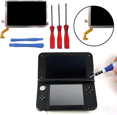 شاشة شاشة LCD تمت ترقيتها مع استبدال أدوات بواسطة Amour Preserveyy لـ Nin-Tendo 3DS XL/LL (أعلى/أعلى) in Kuwait