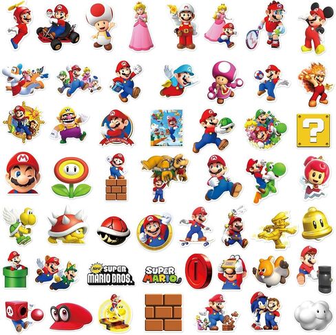 Cartoon Star War Stickers for Kids, 50pcs Vinyl Waterproof Cool Movie Decal for Water Bottle Laptop Toy Sticker for DIY Decorate Bumper Phone Hard Hat Kids Teens Gifts in Kuwait