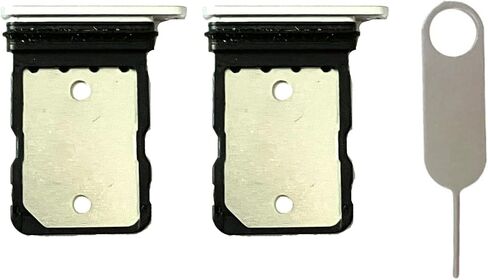 2PCS-SIM SIM TRAY SLOT SLOT PLISENT + PIN CARD CARDOR PIN لـ Google Pixel 7 (أسود) in Kuwait