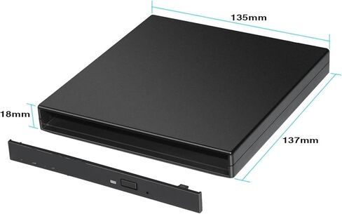 External DVD RW Enclosure Case USB 2.0 Slot in DVD 12.7mm IDE Case for Optical Drive in Saudi Arabia