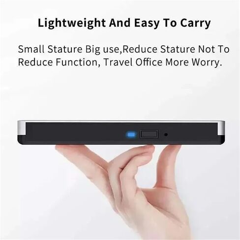 محمول USB 3.0 CD/DVD RW الكاتب قارئ مشغل محرك أقراص بصري مع صينية وكابلات in Saudi Arabia