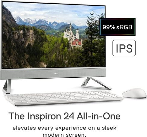 Dell Inspiron 27 "شاشة تعمل باللمس All-in-One-شاشة IPS 27" FHD ، Intel 10-Core 7 150U ، NVIDIA GEFORCE MX570A ، WI-FI 6E ، Windows 11 Pro PC للأعمال ، برنامج تشغيل DVD الخارجي | 32 جيجابايت ذاكرة الوصول العشوائي + 1 تيرابايت SSD in Saudi Arabia