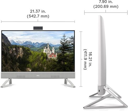 Dell Inspiron 27 "شاشة تعمل باللمس All-in-One-شاشة IPS 27" FHD ، Intel 10-Core 7 150U ، NVIDIA GEFORCE MX570A ، WI-FI 6E ، Windows 11 Pro PC للأعمال ، برنامج تشغيل DVD الخارجي | 32 جيجابايت ذاكرة الوصول العشوائي + 1 تيرابايت SSD in Saudi Arabia