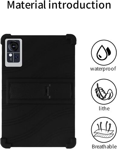 for ANTEMPER D106 10.1 Inch Tablet Case,BOVUGAC Soft Silicone Adjustable Stand Shockproof Kids Friendly for ANTEMPER D106 2025 10.1" Tablet(Black) in Saudi Arabia