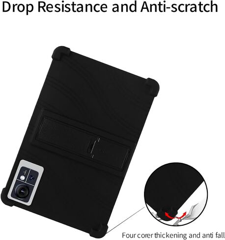 for ANTEMPER D106 10.1 Inch Tablet Case,BOVUGAC Soft Silicone Adjustable Stand Shockproof Kids Friendly for ANTEMPER D106 2025 10.1" Tablet(Black) in Saudi Arabia