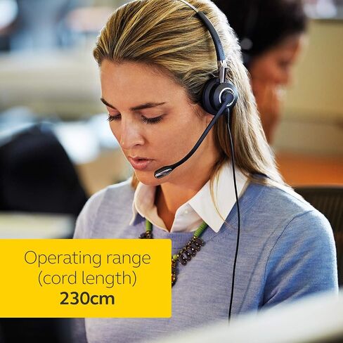 JABRA 2400 II USB DUO CC Wired Headset for Softphone مع ميكروفون إلغاء الضوضاء ، محسّن للاتصال الموحد (متجدد) in Saudi Arabia