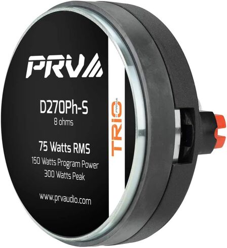 PRV AUDIO 2X WG270Ph Horn Driver - 1" Exit Phenolic Compression Driver 150 Watts 8 Ohm with Compact Exponential Horn for Car Audio - Midrange Vocal Driver (2 Horn Drivers) Bundle 300 Watts in Saudi Arabia