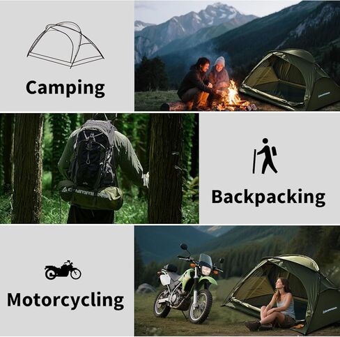 خيمة التخييم من 1 إلى شخصين ، وظهر خيمة على الظهر مقاوم للماء وخيمة للرياح ، وخيمة فورية للغاية للتخييم ، والمشي لمسافات طويلة ، والخارجية ، وخفيفة الوزن للبالغين الكشافة سهلة الإعداد in Kuwait