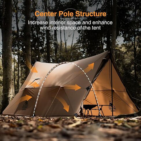 خيمة onetigris ash canopy hammock الساخنة ، خيمة واسعة مقاومة للماء 4 موسم مع أعمدة للتخييم ، المشي لمسافات طويلة ، bushcrafting ، البقاء على قيد الحياة ، رحلات السيارات in Saudi Arabia