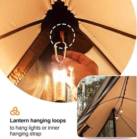 خيمة onetigris ash canopy hammock الساخنة ، خيمة واسعة مقاومة للماء 4 موسم مع أعمدة للتخييم ، المشي لمسافات طويلة ، bushcrafting ، البقاء على قيد الحياة ، رحلات السيارات in Saudi Arabia