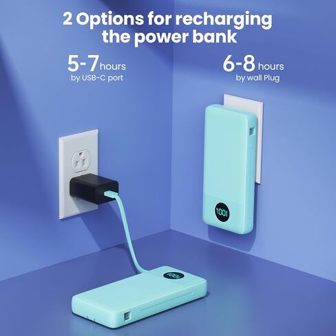 Portable Charger 36800mAh, USB C Input/Output Power Bank, 5 Outputs Battery Pack, IP65 Solar Charger with LED Flashlight, Solar Power Bank Compatible with iPhone 13 12 11 LG Samsung S20 Google in Saudi Arabia