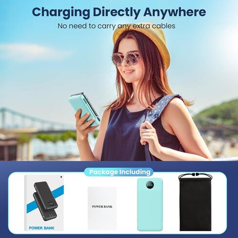 Portable Charger 36800mAh, USB C Input/Output Power Bank, 5 Outputs Battery Pack, IP65 Solar Charger with LED Flashlight, Solar Power Bank Compatible with iPhone 13 12 11 LG Samsung S20 Google in Saudi Arabia