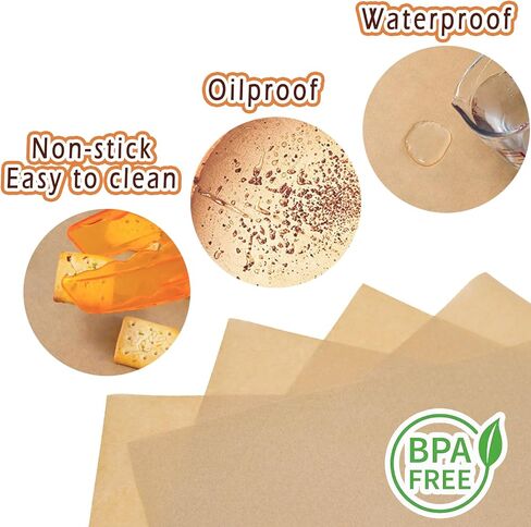 100Pcs Air Fryer Liners Set for Emeril Lagasse 25QT Air Fryer, Disposable Non-Stick Parchment Paper, Accessories for Emeril Lagasse Dual Zone 360 Oven, Easy Cleanup (50pcs-14*11inch & 50pcs-11*7 inch) in Saudi Arabia