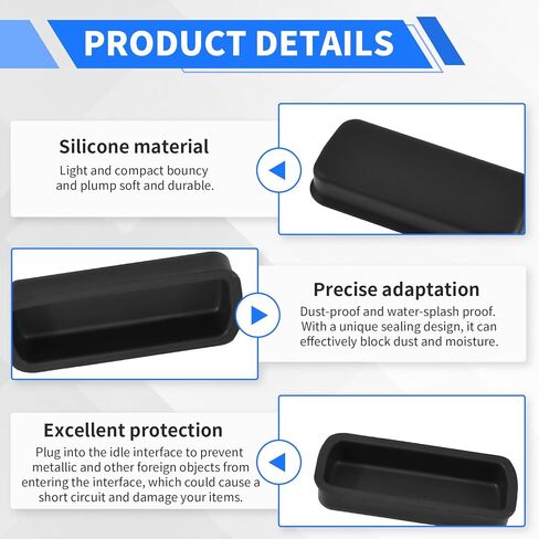 BNC-A Plug Protective Cover 20 Pcs Anti-Dust Protector Caps, Plug Protector Caps for BNC-A Female Ports and Computers Black Silica Gel in Saudi Arabia