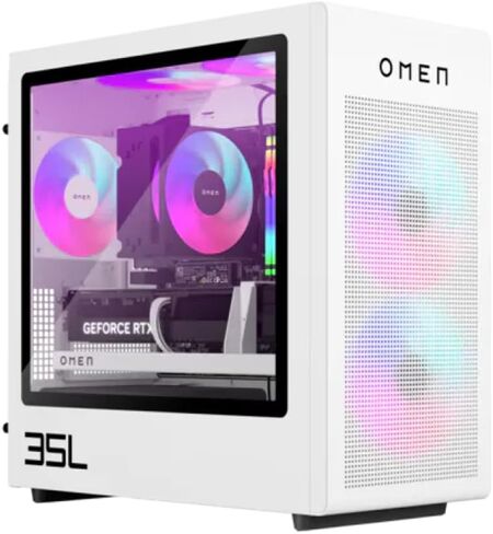 HP Omen 35L Gaming Desktop PC ، Intel Core Ultra 7 265K ، Geforce RTX 4080 Super (16GB GDDR6) ، 32GB DDR5 RAM ، 2TB PCIE SSD ، Windows 11 Pro - White - GT16-0085T (متجدد) in Kuwait