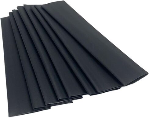 127pcs/lot Heat Shrink Tubing 7.28m 2:1 Black Tube Car Cable Sleeving Assortment Wrap Wire Kit with Polyolefin Assortment in Saudi Arabia