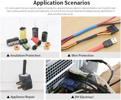 1M أنبوب تقلص الحرارة الأرجواني 1: 1 ، غلاف الكبل الحراري البولي أوليفين يلف التفاف (6 مم × 1 متر) in Kuwait