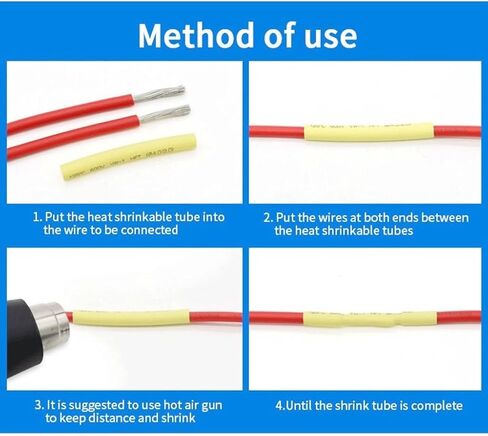 1M أنبوب تقلص الحرارة الأرجواني 1: 1 ، غلاف الكبل الحراري البولي أوليفين يلف التفاف (6 مم × 1 متر) in Kuwait