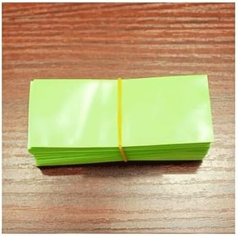 100pcs PVC Heat Shrinkable Sleeve Package Shrink Film, for Battery Outer Packaging Tube Film(Green) in Kuwait