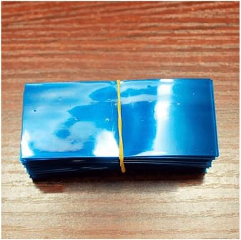 100pcs PVC Heat Shrinkable Sleeve Package Shrink Film, for Battery Outer Packaging Tube Film(Yellow) in Kuwait