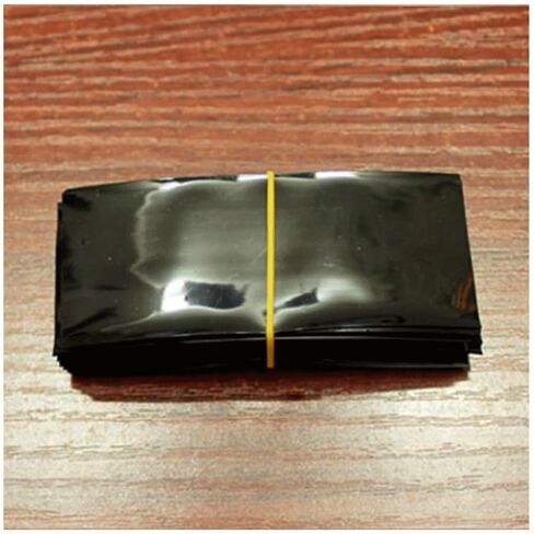100pcs PVC Heat Shrinkable Sleeve Package Shrink Film, for Battery Outer Packaging Tube Film(Yellow) in Kuwait
