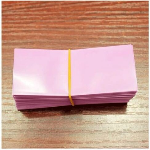 100pcs PVC Heat Shrinkable Sleeve Package Shrink Film, for Battery Outer Packaging Tube Film(Yellow) in Kuwait