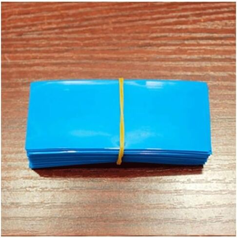 100pcs PVC Heat Shrinkable Sleeve Package Shrink Film, for Battery Outer Packaging Tube Film(Yellow) in Kuwait