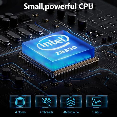 Mini PC Stick with Intel Atom Z8350 & Windows 10 Pro,Mini PC 4GB RAM 128GB ROM,Intel Stick pc Support Auto Power on,HD 4K on Business Office Industrial IOT Media Home in Saudi Arabia