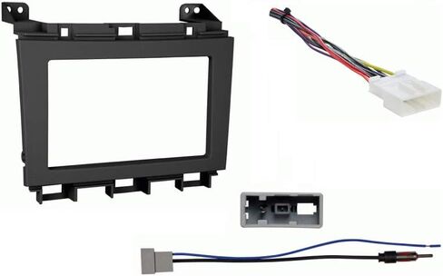 Ammonony Audio متوافق مع Nissan Maxima 2009 2010 2011 2012 2013 2014 Double Din Stereo Harness Radio Kit Black Dash in Saudi Arabia