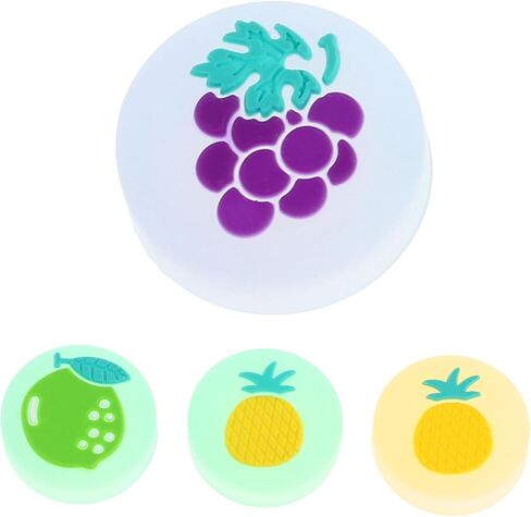 ARTIBETTER 4pcs Switch Thumb Grip Caps Luminous Fruit Design Joystick Covers for Controller Dark Ergonomic Protective in Saudi Arabia