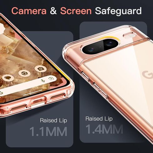 Jetech Case لـ Google Pixel 7 ، غطاء مصد هاتفي مقاوم للصدمات ، واضطراب مضاد للخلع Clear Back (Clear) in Saudi Arabia