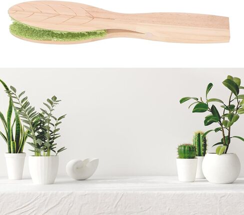 Leaf Cleaning Tongs, Plant Leaf Cleaning Brush With Wooden Handle, Leaf Shape Plant Cleaner Plant Leaf Cleaning Tool in Saudi Arabia