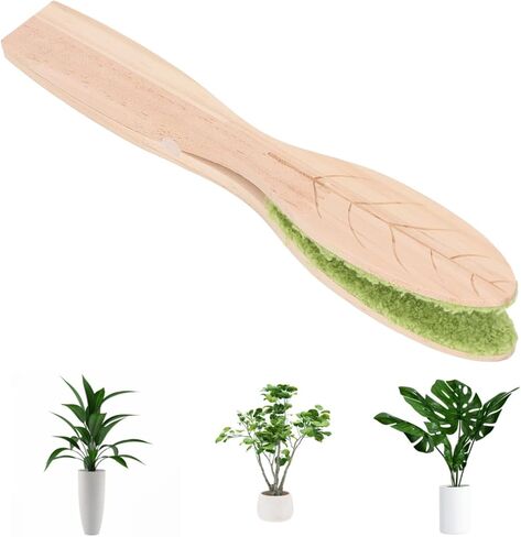 Leaf Cleaning Tongs, Plant Leaf Cleaning Brush With Wooden Handle, Leaf Shape Plant Cleaner Plant Leaf Cleaning Tool in Saudi Arabia