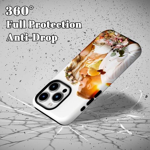 Custom Pictures Phone Case for iPhone 17/16/15/14/13/12/11 Pro Max Mini, Personalized Phone Cases, Customized Photo Black Liquid Silicone Soft Gel Rubber Cover for Birthday Friends Family in Kuwait