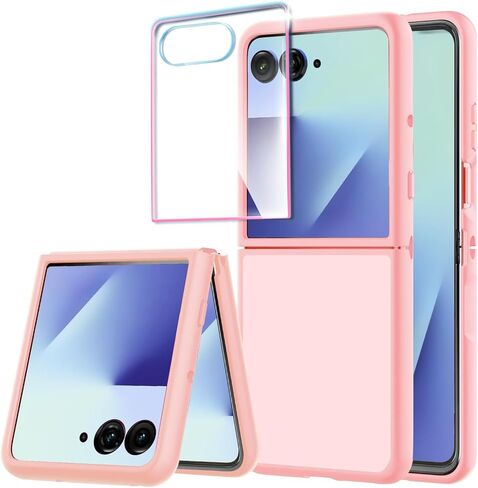 for Samsung Galaxy Z Flip 7 Case,Clear Galaxy Z Flip7 Phone Case Ultra Slim Shockproof TPU Bumper Hard PC Cover for Samsung Galaxy Flip z 7 5G-Crystal Clear in Saudi Arabia