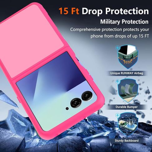 for Samsung Galaxy Z Flip 7 Case,Clear Galaxy Z Flip7 Phone Case Ultra Slim Shockproof TPU Bumper Hard PC Cover for Samsung Galaxy Flip z 7 5G-Crystal Clear in Saudi Arabia