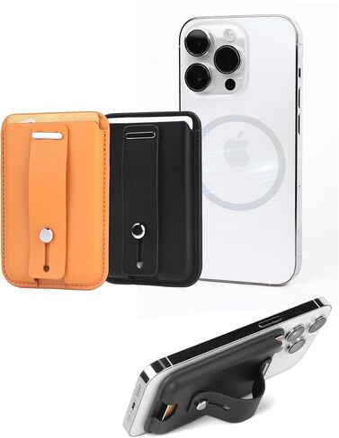 for Magsafe Wallet,Strongest Magnetic Wallet,1 Slot Hold 3 Cards，Slim，Magnetic Strength up to 3200g，Magsafe,Compatible for iPhone 16/15/14/13/12 Series, Black. in Saudi Arabia