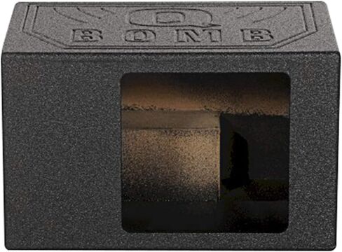 Rockville RQB12 SQ 1.8 Cu Ft Single 12" Side Ported Sub Box Enclosure for Kicker Solo Baric L7S/L7R, MDF, Durable Bedliner Finish, Precision Fit, for Car Audio Enthusiasts in Saudi Arabia