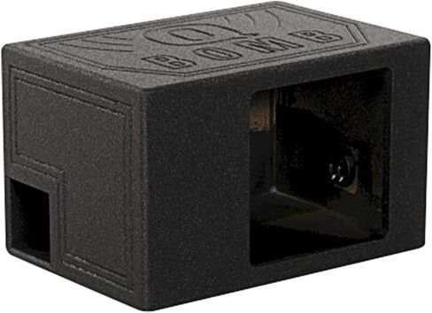 Rockville RQB12 SQ 1.8 Cu Ft Single 12" Side Ported Sub Box Enclosure for Kicker Solo Baric L7S/L7R, MDF, Durable Bedliner Finish, Precision Fit, for Car Audio Enthusiasts in Saudi Arabia