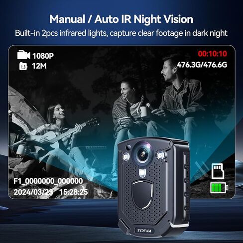 64 جيجابايت 4K كاميرا الجسم F1 حزمة مع قوس كوب الشفط in Kuwait