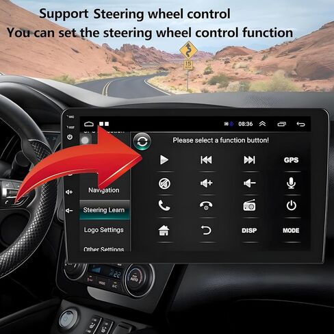 راديو ستيريو للسيارة لدودج رام 1500 2002-2005: ترقية Android 14G+32GB وحدة رأس مع Carplay Android Auto - 9 بوصات شاشة لمس مع Bluetooth WiFi GPS FM DSP in Kuwait