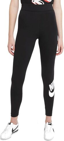 Nike Sportswear Essential Women's High-Waisted Leggings XS (Black/White) in Saudi Arabia