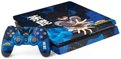 Skinit Skinit Gaming Gaming Skiner مع PS4 Slim Bundle - مرخص رسميًا في تصميم Academia Tomura Shigaraki الموسم الخامس in Saudi Arabia