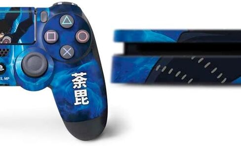 Skinit Skinit Gaming Gaming Skiner مع PS4 Slim Bundle - مرخص رسميًا في تصميم Academia Tomura Shigaraki الموسم الخامس in Saudi Arabia